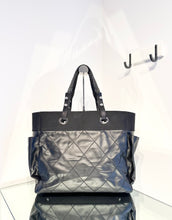 Load image into Gallery viewer, CHANEL Paris Biarritz Black Nylon Canvas Large Tote