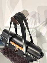 Load image into Gallery viewer, GUCCI Vintage Bamboo Bullet Canvas Leather Shoulder Bag