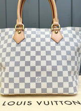 Load image into Gallery viewer, LOUIS VUITTON Damier Azur Canvas Saleya PM Bag