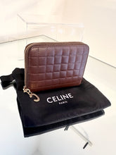 Load image into Gallery viewer, CELINE Small Compact Zip Around Leather Wallet