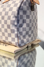 Load image into Gallery viewer, LOUIS VUITTON Damier Azur Canvas Speedy 35