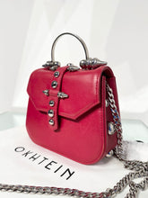 Load image into Gallery viewer, OKHTEIN Red Handle Crossbody Leather Bag