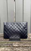 Load image into Gallery viewer, CHANEL Classic Large Caviar Leather Pouch Clutch