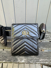 Load image into Gallery viewer, GUCCI GG Marmont Matelasse Trio Leather Belt Bags