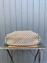 Load image into Gallery viewer, GUCCI Monogram Large Sukyee Canvas Leather Shoulder Bag