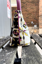 Load image into Gallery viewer, EMILIO PUCCI Vintage Floral Print Canvas Leather Top Handle Tote