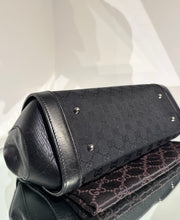 Load image into Gallery viewer, GUCCI Vintage Bamboo Bullet Canvas Leather Shoulder Bag