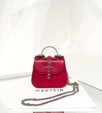 Load image into Gallery viewer, OKHTEIN Red Handle Crossbody Leather Bag