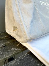 Load image into Gallery viewer, PRADA Large Canada Logo Canvas Shopping Tote