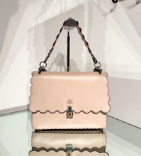 Load image into Gallery viewer, FENDI Kan I Medium Scalloped Handle Shoulder Crossbody Leather Bag