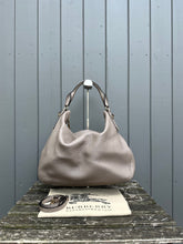 Load image into Gallery viewer, BURBERRY Pebbled Leather Large Shoulder Bag