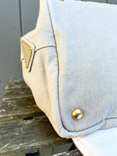 Load image into Gallery viewer, PRADA Large Canada Logo Canvas Shopping Tote