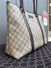 Load image into Gallery viewer, GUCCI Guccissima Canvas Leather Large Handle Shoulder Tote