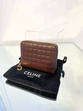 Load image into Gallery viewer, CELINE Small Compact Zip Around Leather Wallet