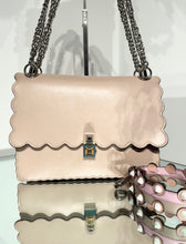 Load image into Gallery viewer, FENDI Kan I Medium Scalloped Handle Shoulder Crossbody Leather Bag