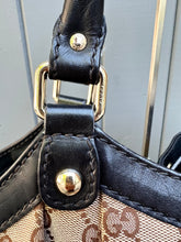 Load image into Gallery viewer, GUCCI Monogram Large Sukyee Canvas Leather Shoulder Bag