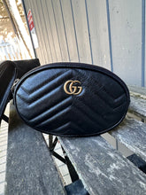 Load image into Gallery viewer, GUCCI GG Marmont Matelasse Trio Leather Belt Bags