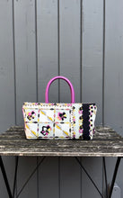Load image into Gallery viewer, EMILIO PUCCI Vintage Floral Print Canvas Leather Top Handle Tote