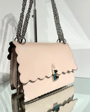 Load image into Gallery viewer, FENDI Kan I Medium Scalloped Handle Shoulder Crossbody Leather Bag