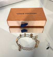 Load image into Gallery viewer, LOUIS VUITTON Blooming Gold Tone Charm Bracelet