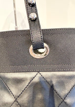 Load image into Gallery viewer, CHANEL Paris Biarritz Black Nylon Canvas Large Tote