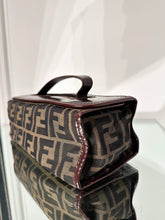 Load image into Gallery viewer, FENDI Vintage Zucca Print Leather Trim Handle Clutch