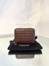Load image into Gallery viewer, CELINE Small Compact Zip Around Leather Wallet
