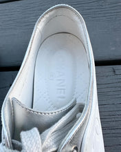 Load image into Gallery viewer, CHANEL Leather Rubber CC Logo Low Top Sneakers