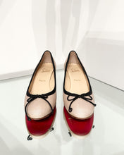 Load image into Gallery viewer, CHRISTIAN LOUBOUTIN Coated Canvas Kitten Heel Pumps