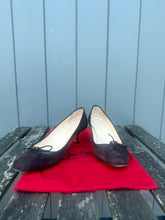 Load image into Gallery viewer, CHRISTIAN LOUBOUTIN Kitten Heel Suede Leather Pumps