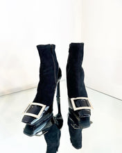 Load image into Gallery viewer, ROGER VIVIER Patent Leather Suede Ankle Boots