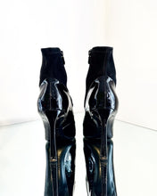 Load image into Gallery viewer, ROGER VIVIER Patent Leather Suede Ankle Boots