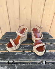 Load image into Gallery viewer, VALENTINO GARAVANI Espadrille Wedge Sandals