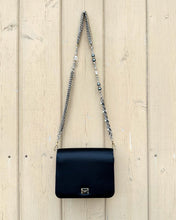 Load image into Gallery viewer, DOLCE & GABBANA Satin Crystal Chain Embellished Strap Evening Shoulder Bag