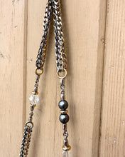 Load image into Gallery viewer, DOLCE & GABBANA Satin Crystal Chain Embellished Strap Evening Shoulder Bag