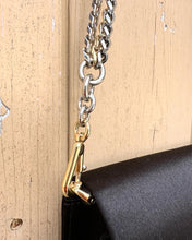 Load image into Gallery viewer, DOLCE & GABBANA Satin Crystal Chain Embellished Strap Evening Shoulder Bag