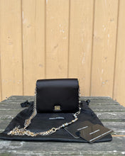 Load image into Gallery viewer, DOLCE & GABBANA Satin Crystal Chain Embellished Strap Evening Shoulder Bag