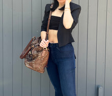 Load image into Gallery viewer, Vintage BURBERRY Brown Leather Shoulder Bag