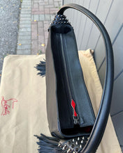 Load image into Gallery viewer, CHRISTIAN LOUBOUTIN Eloise Spiked Fringed Leather Hobo Bag