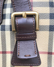 Load image into Gallery viewer, Vintage BURBERRY Haymarket Check Coated Canvas Leather Handle Bag