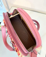 Load image into Gallery viewer, CHRISTIAN DIOR Limited Edition Floral Straw Raffia Leather Handbag