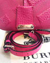 Load image into Gallery viewer, BURBERRY Small Orchard Embossed Leather Bowling Bag