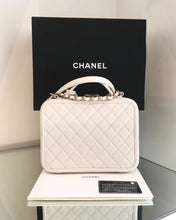 Load image into Gallery viewer, CHANEL Quilted Caviar Leather Filigree Large Vanity Case