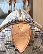 Load image into Gallery viewer, LOUIS VUITTON Damier Azur Canvas Speedy 30