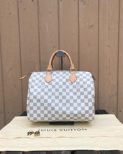 Load image into Gallery viewer, LOUIS VUITTON Damier Azur Canvas Speedy 30