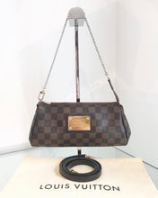 Load image into Gallery viewer, LOUIS VUITTON Brown Damier Ebene Eva Pochette