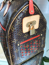 Load image into Gallery viewer, LOUIS VUITTON Limited Edition Fuchsia Monogram Perforated Speedy 30 Bag