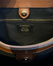 Load image into Gallery viewer, BURBERRY Large Banner House Check Leather Canvas Handle Bag