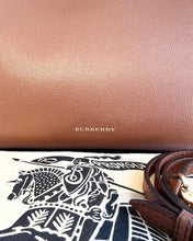 Load image into Gallery viewer, BURBERRY Large Banner House Check Leather Canvas Handle Bag