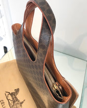 Load image into Gallery viewer, Vintage CELINE Brown Macadam Canvas Leather Handle Bag